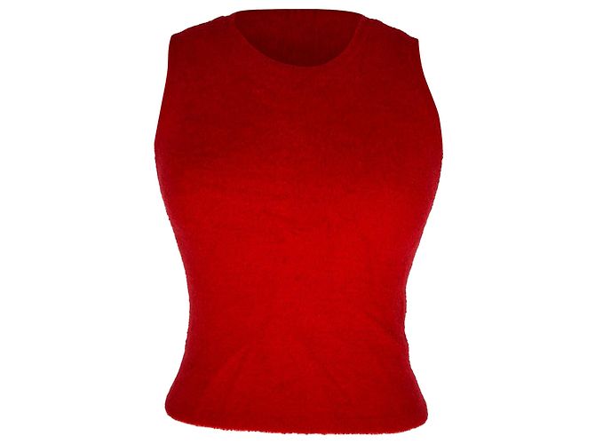 Canotta in nylon spazzolato Alice + Olivia rossa Rosso
