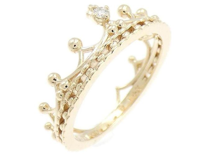 Autre Marque Bague d'annulaire en or jaune K10 et diamant NOJESS Doré