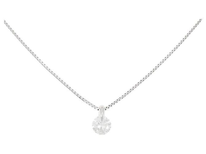 Autre Marque Collar de Diamante Pt900 Plata