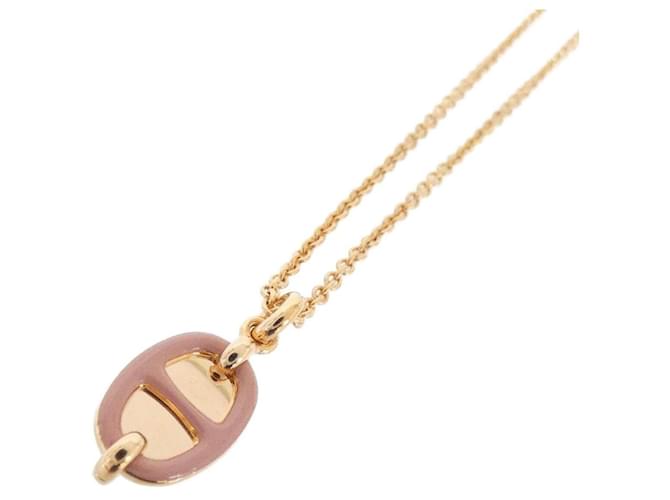 Hermès Colar Mini Maillon Hermes Rosa 