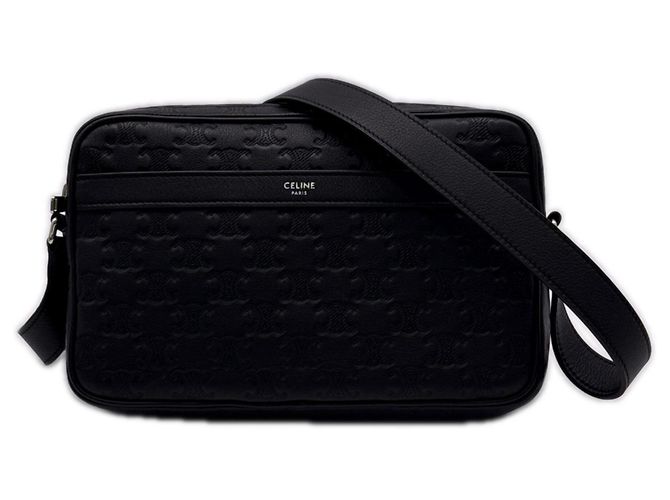 Céline Borsa a tracolla Celine Triomphe Medium Messenger Nero