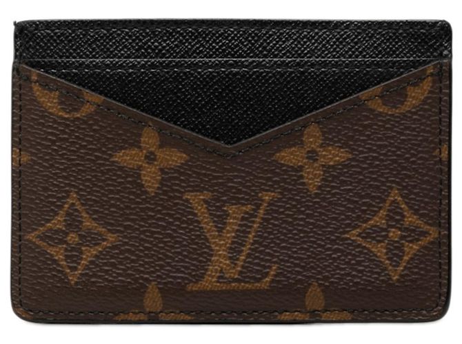 Tarjetero Louis Vuitton Monogram Macassar Castaño Negro
