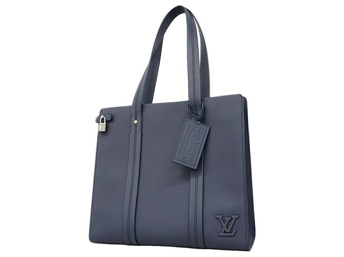 Borsa Tote Louis Vuitton LV Aerogram Takeoff Blu navy