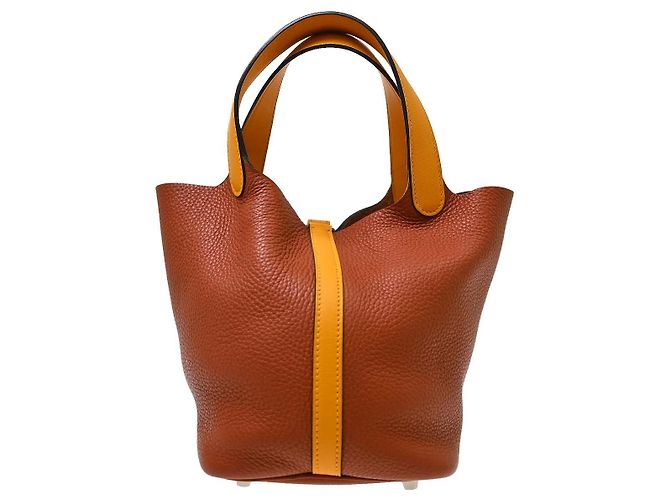 Hermès Hermes Picotin Lock Clemence PM Marron