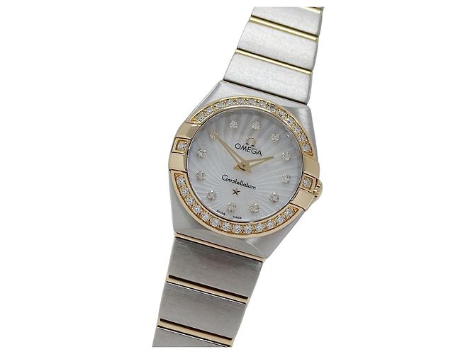 Reloj Omega Constellation cepillado para mujer