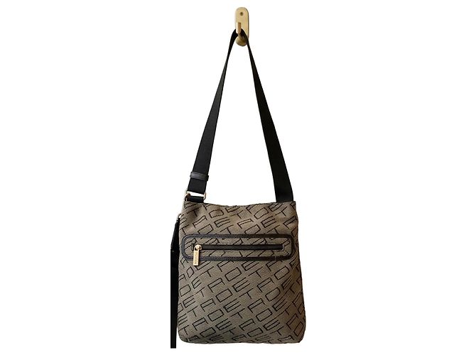 Borsa a tracolla Etro monogram Nero Beige 