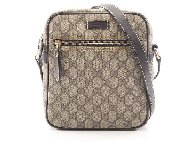 Borsa a tracolla Gucci GG Supreme Marrone Beige