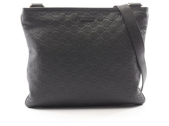 Bolsa de ombro em couro Gucci Guccissima Marrom