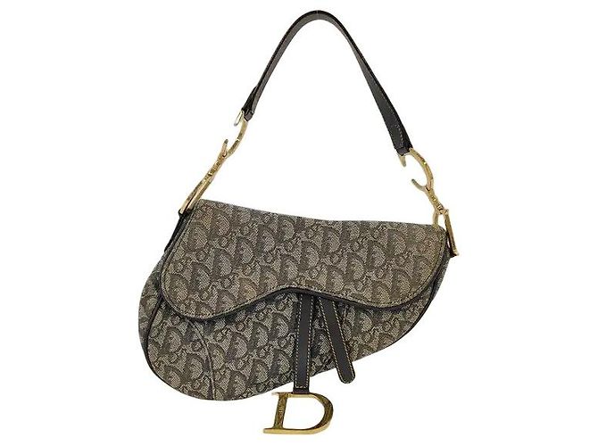 Christian Dior Saddle Oblique Canvas Medium Multicolore
