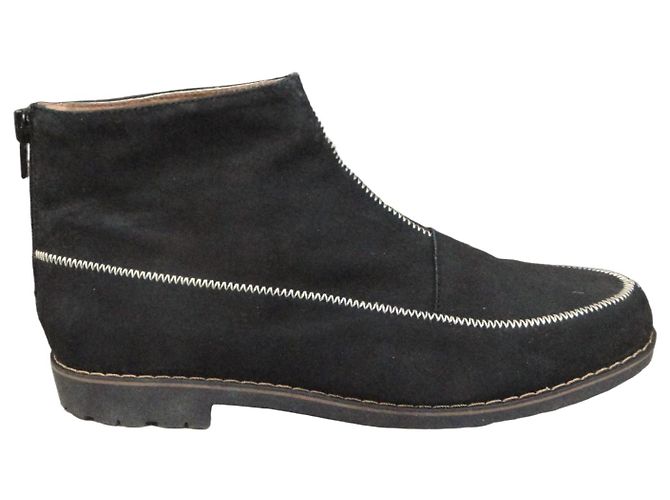 Cacharel black suede ankle boots
