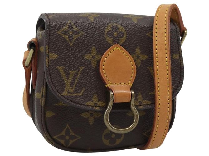 LOUIS VUITTON Monogram Bebe Saint Cloud Shoulder Bag M51245 LV Auth ki6746V