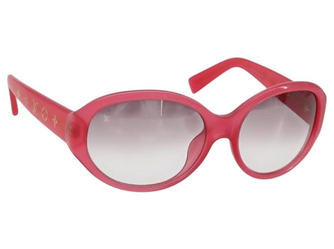 Gafas de sol LOUIS VUITTON Opsation de plástico Rojo Oro Z0078E LV Auth bs36332 Roja Dorado