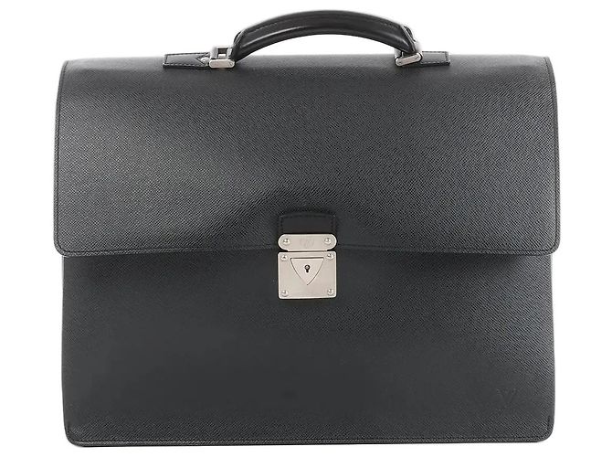 Mallette Louis Vuitton Robusto en cuir Taige noir