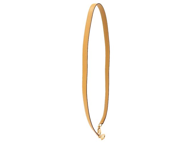 Hermès Hermes Yellow Courchevel Leather Shoulder Strap