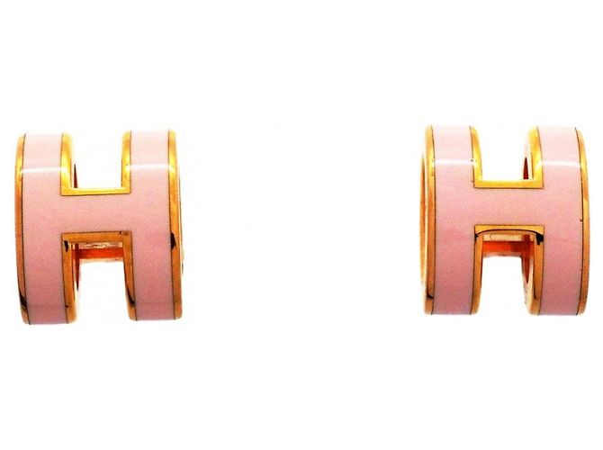 Hermès Boucles d'oreilles Mini Pop H Stud Hermes Rose Doré