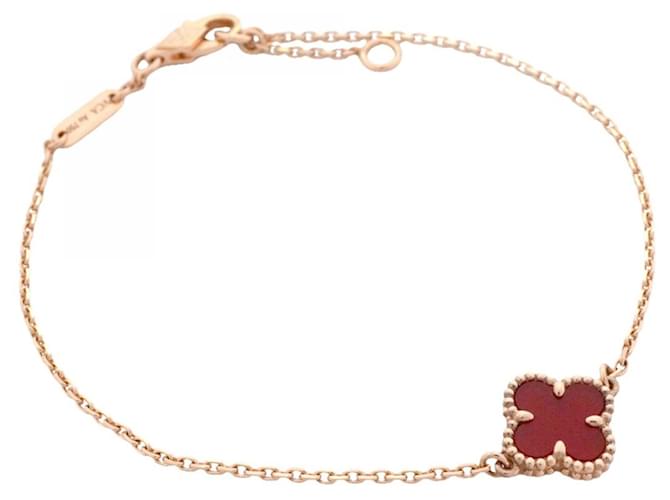 Van Cleef & Arpels Sweet Alhambra Bracelet Red 
