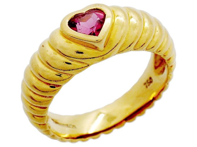 Anillo de Amistad Estriado Tiffany & Co. en Oro Amarillo de 18K