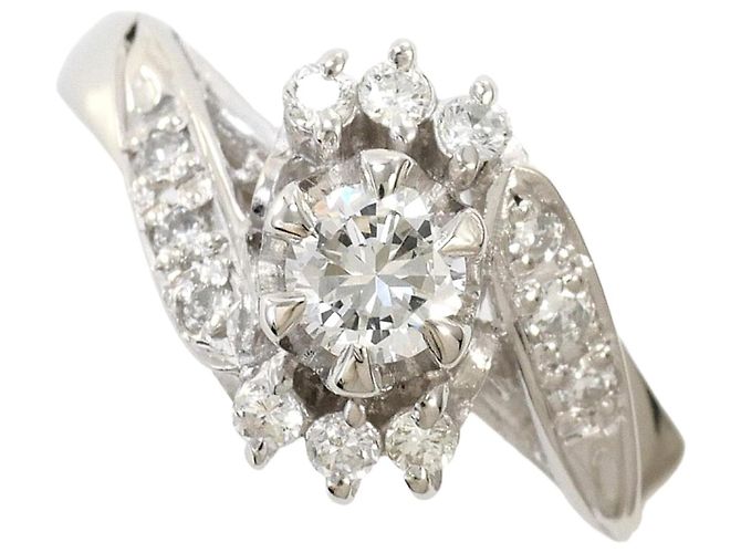 Autre Marque Platinring mit Diamanten