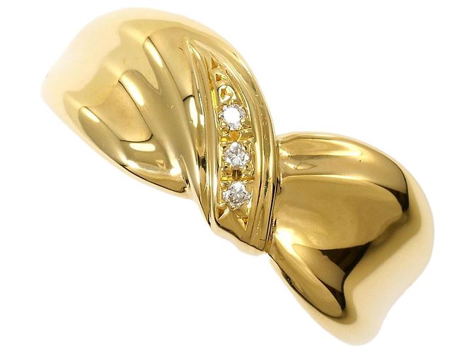 Autre Marque 18K Gelbgold Diamantring Golden