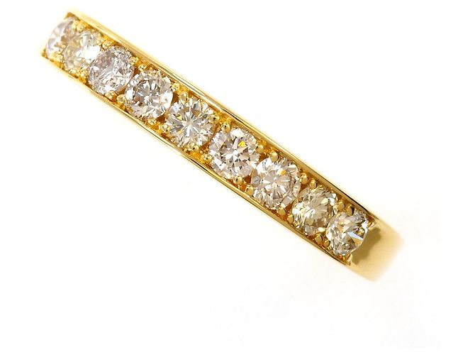 Autre Marque 18K Gelbgold-Ring mit Diamant Golden