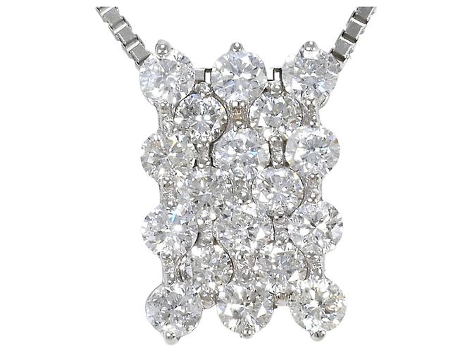 Autre Marque Collana in oro bianco 18K e diamanti D'oro