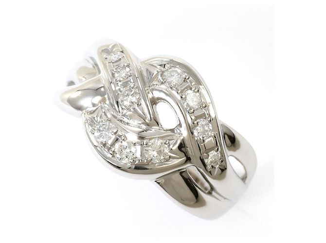 Autre Marque PT900 Platinring mit Diamant