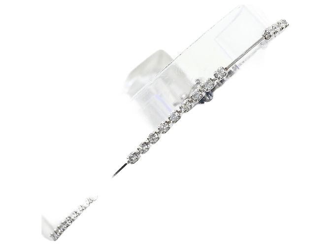 Autre Marque Pulseira de berloques em platina PT850 com diamante