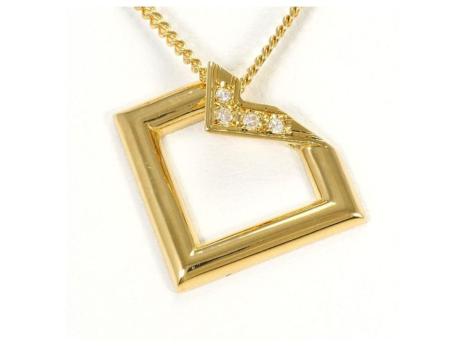 Autre Marque Collana in oro giallo 18K con diamante D'oro