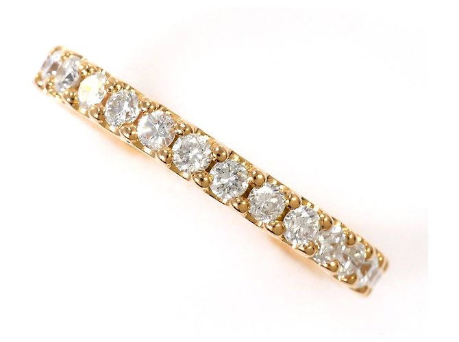 Autre Marque 18K Roségold-Ring mit Diamant Golden