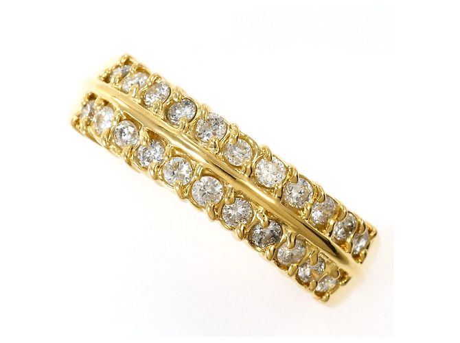 Autre Marque 18K Gelbgold Diamantring Golden