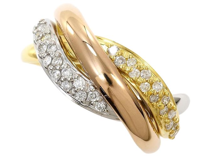 Autre Marque Elegante fede con diamante D'oro