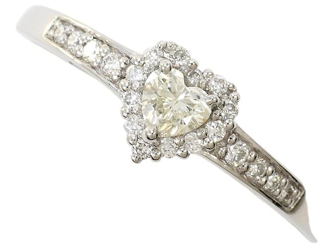 Autre Marque Platinring mit Diamanten