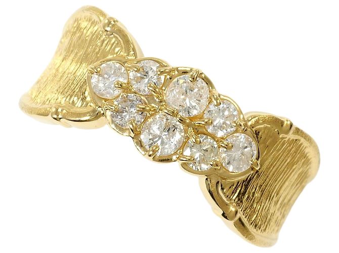 Autre Marque 18K Gelbgold Diamantring Golden