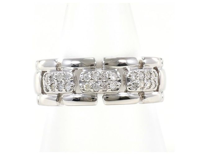 Autre Marque 14K Weißgold Diamantring Golden