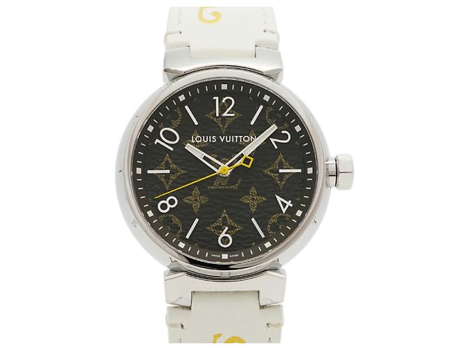 Orologio Louis Vuitton Tambour Monogram QA072Z Quadrante Marrone da Uomo