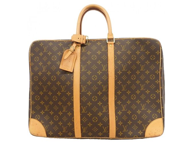 Borsa Boston Louis Vuitton Monogram Sirius 50 Marrone