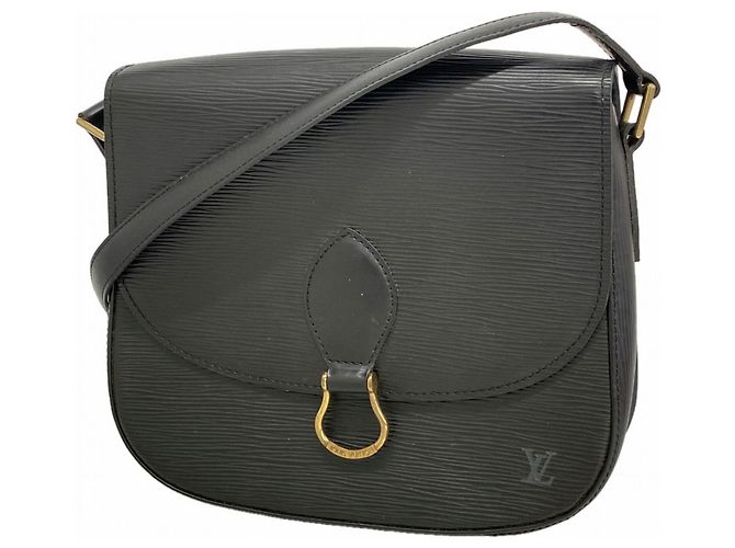 Louis Vuitton Epi Saint Cloud Schultertasche M52192 Noir Schwarz