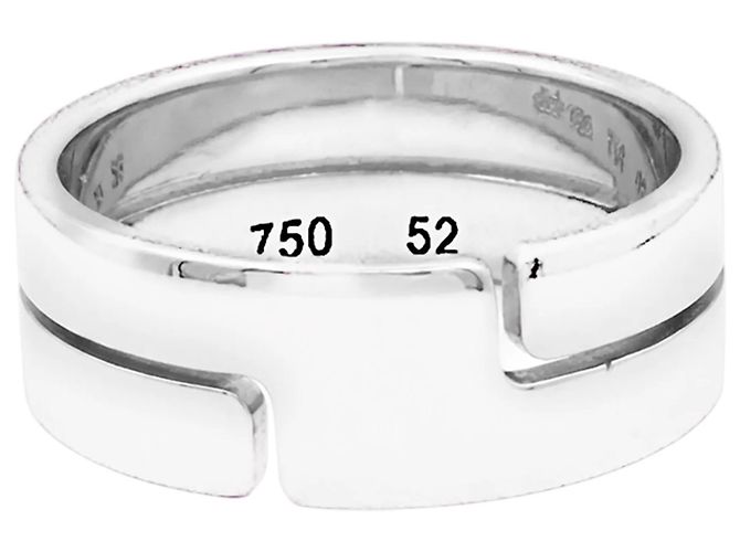 Dinh Van "Seventies" Ring, Weißgold.