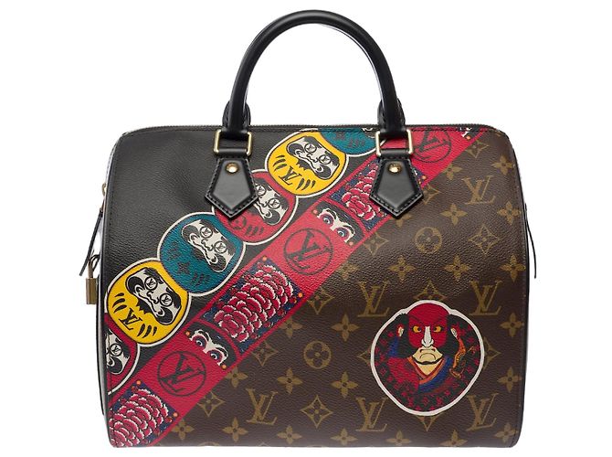 LOUIS VUITTON Speedy Tasche aus braunem Canvas - 103763