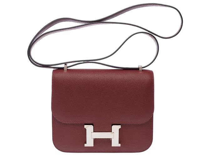 Hermès Bolsa HERMES Constance em Couro Vermelho - 103769