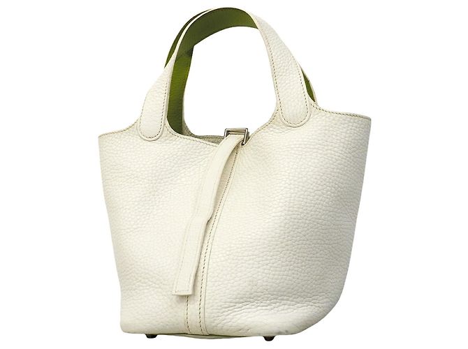 Hermès Sac à main Hermes Picotin PM Eclat Blanc