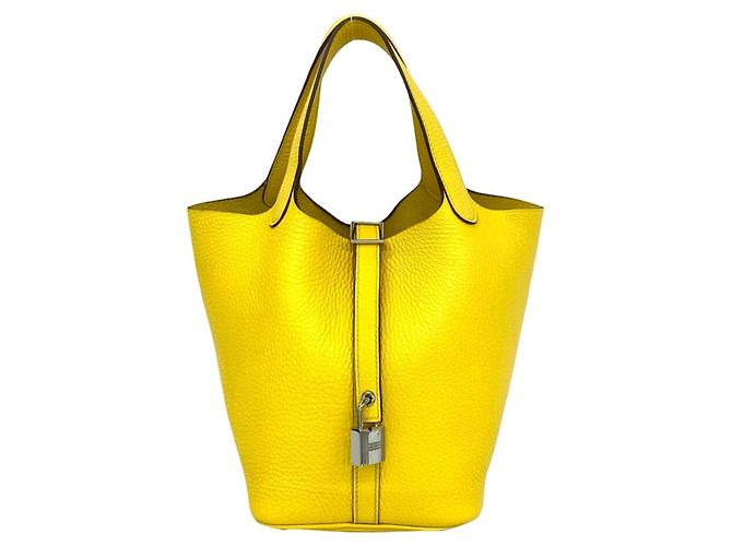Hermès HERMES Picotin Lock PM Yellow Handbag