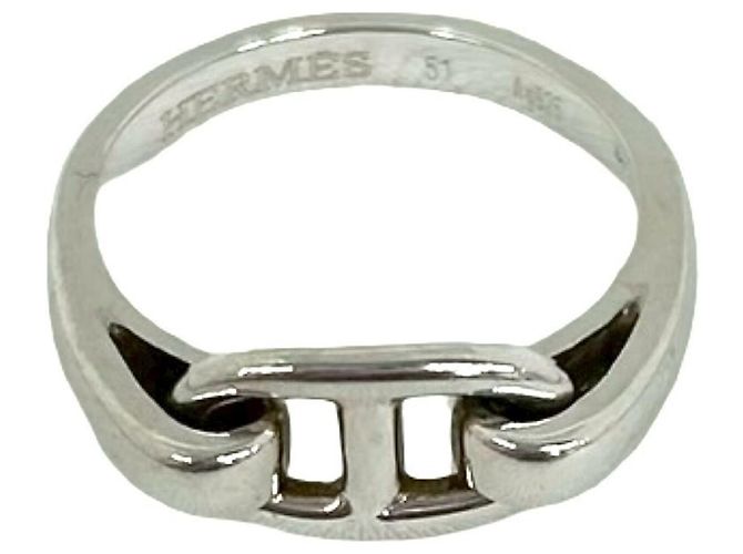 Ring Hermès Anello Chaine d'Ancre Hermes Argento