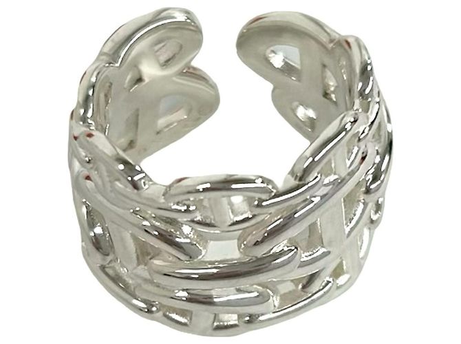 Ring Hermès Anillo Hermes Chaine d'Ancre Enchainée GM Plata