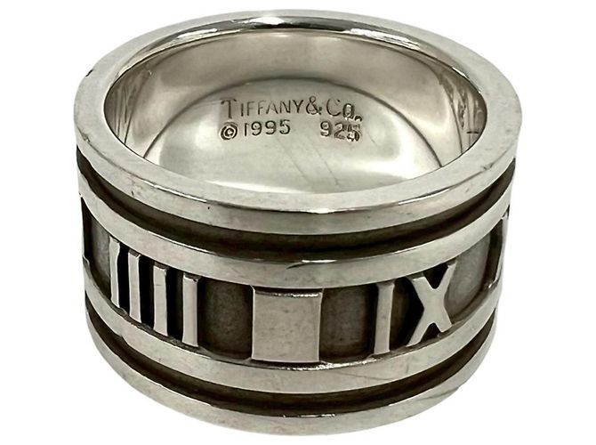 Tiffany & Co Anello largo Tiffany Vintage Atlas Argento