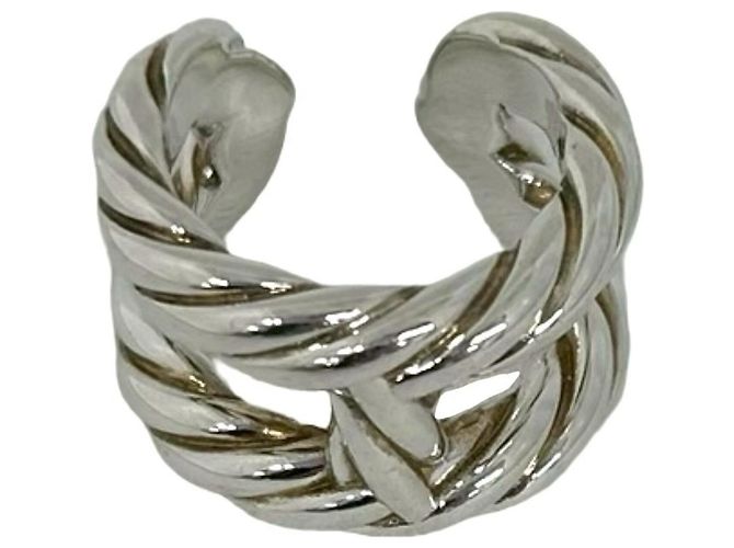Ring Hermès Anel Area Band Hermes Prata