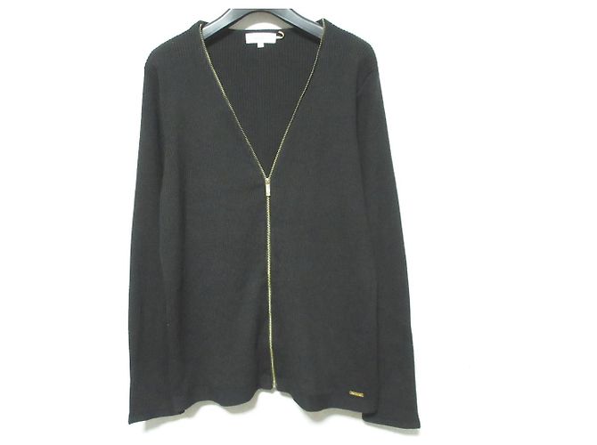 Autre Marque Calvin Klein Strickpullover mit Rippenstrick Schwarz