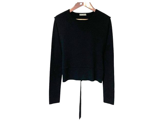 Autre Marque Wollstrickpullover ADORE Schwarz