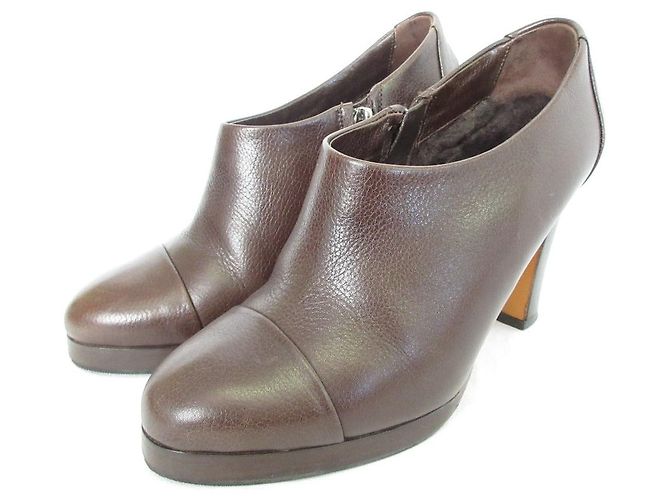 Autre Marque Bruno Magli Shearling Short Boots Brown