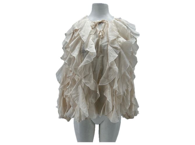 & Other Stories Creme Bluse Beige S